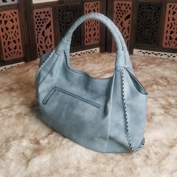 Sondra Roberts Squared Hobo Style Purse - Picture 4 of 9